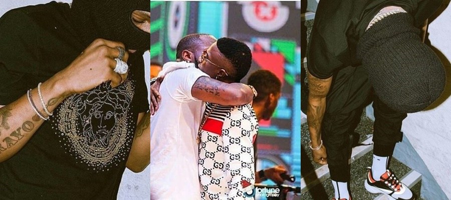 Wizkid Rocks Mask To Davido’s UK Concert (Photos/Video)