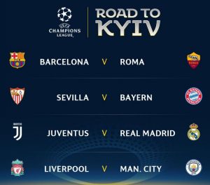 Uefa Champions League Quarter Finals Draw Result 102 3 Max Fm