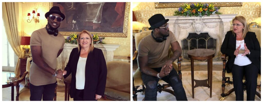 Peter Okoye Meets With The President Of Malta