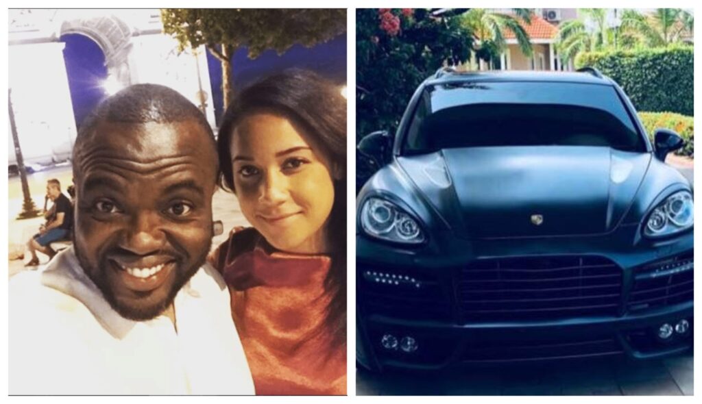 Ghanaian Actor, Fred Nuamah Gifts His Wife A Porsche Car