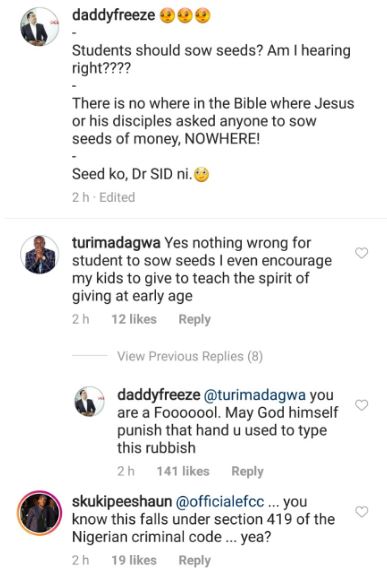 Celebrities Condemn And Alert EFCC Regarding 500k Seed Offering Demanded By Pastor Biodun Fatoyinbo