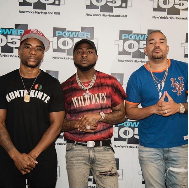 Davido hosted on breakfast club in United States