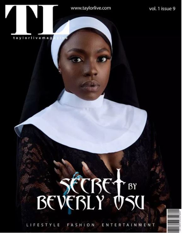Beverly Osu Reacts To Critics Of Her Smoking with a Nun Outfit On Magazine Cover