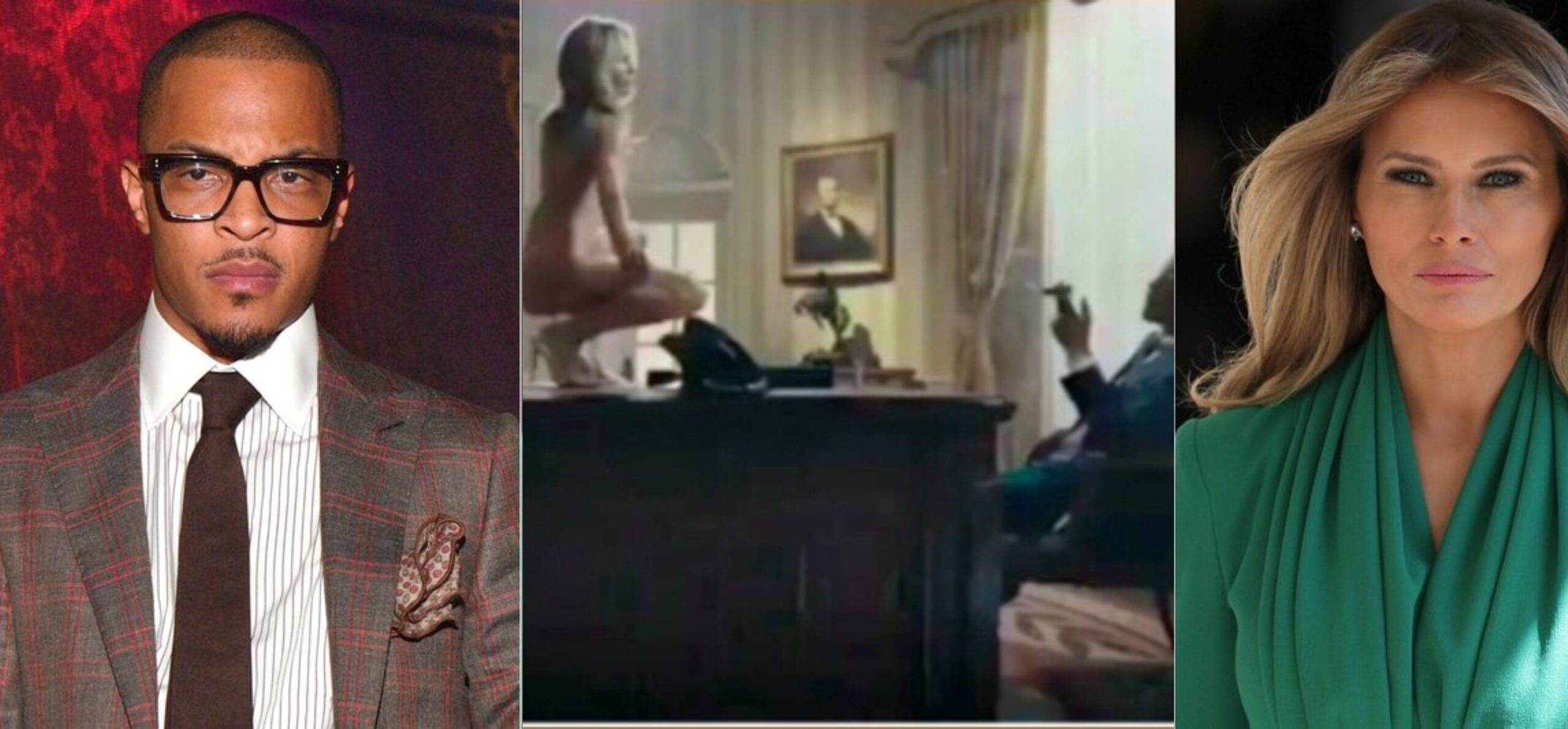 Rapper T.I pisses off the white house with a naked Melania Trump look-alike  (Video) - 102.3 Max FM