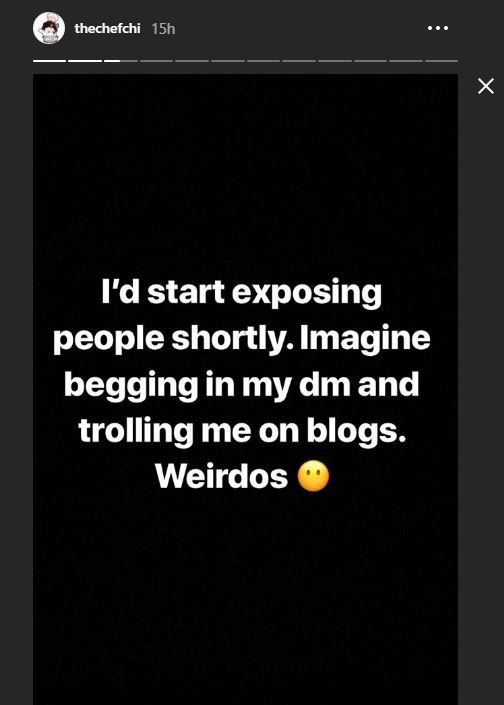 Davido's Chioma Threatens To Expose Trolls And Beggers In Her Dm