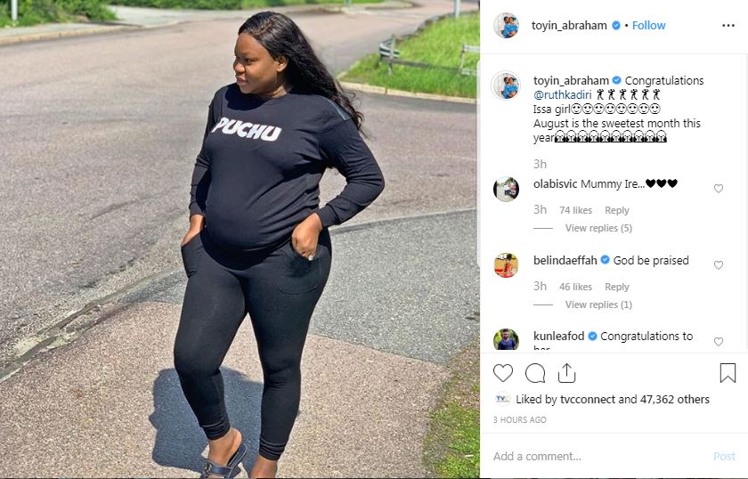 Ruth Kadiri has Reportedly given birth to a baby girl