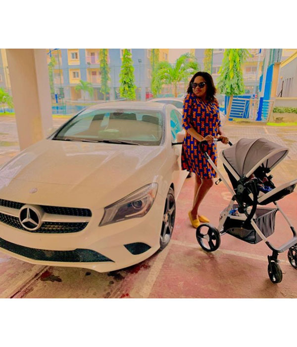 Toyin Abraham steps out with her baby in style