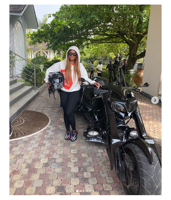Tacha goes on a Bike ride with the Donald Duke