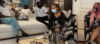 Billionaire businessman, Femi Otedola hosts, Mr Eazi, Temi, and Dj Cuppy in his London home