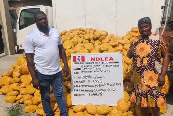 NDLEA Arrests 61-Year-Old Drug Kingpin Alhaja Aishat Feyisara Ajoke Elediye in Lagos